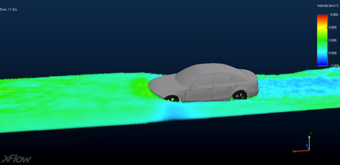 CFD Simulation Water Wading